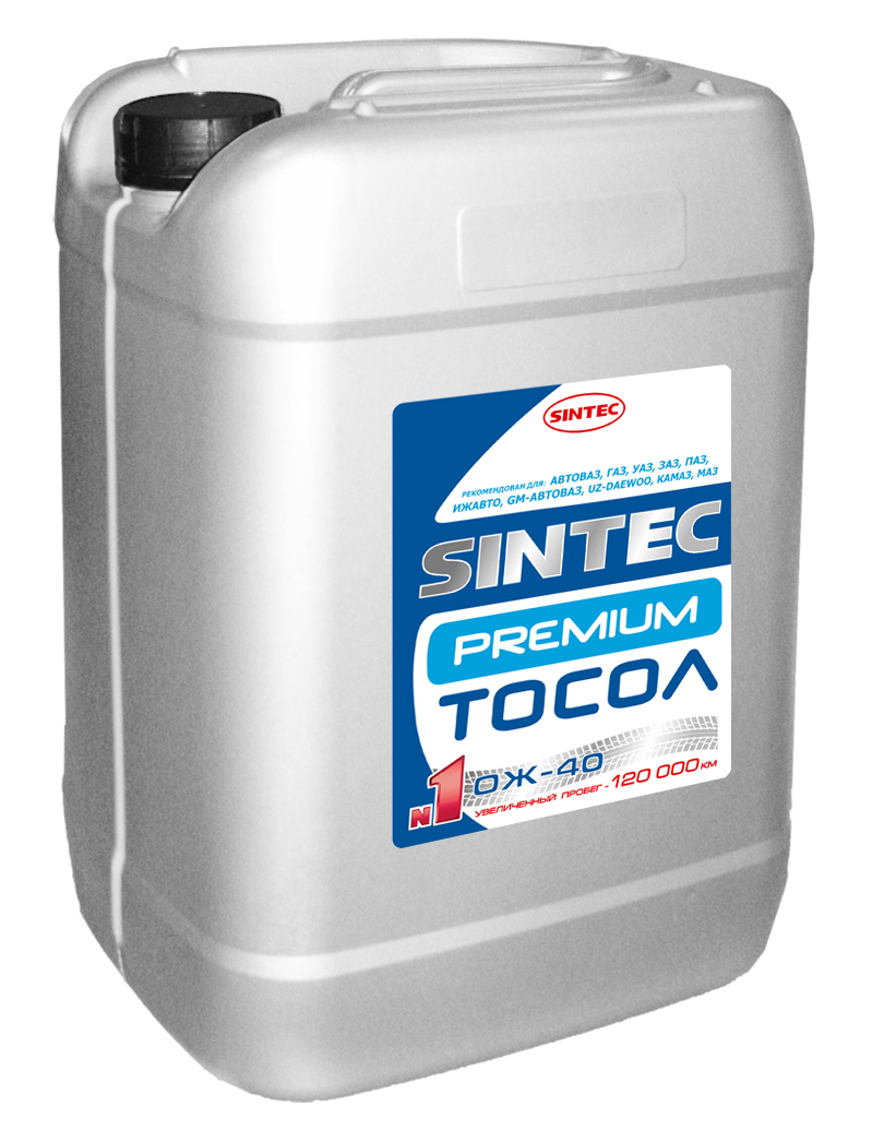 Тосол ОЖ-45 Sintec PREMIUM 10кг от магазина Лубриком