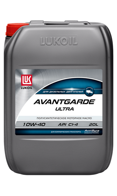 10W40 CI-4/SL DH-1 LUKOIL AVANTGARDE ULTRA 17кг 20л п/синтетическое от магазина Лубриком