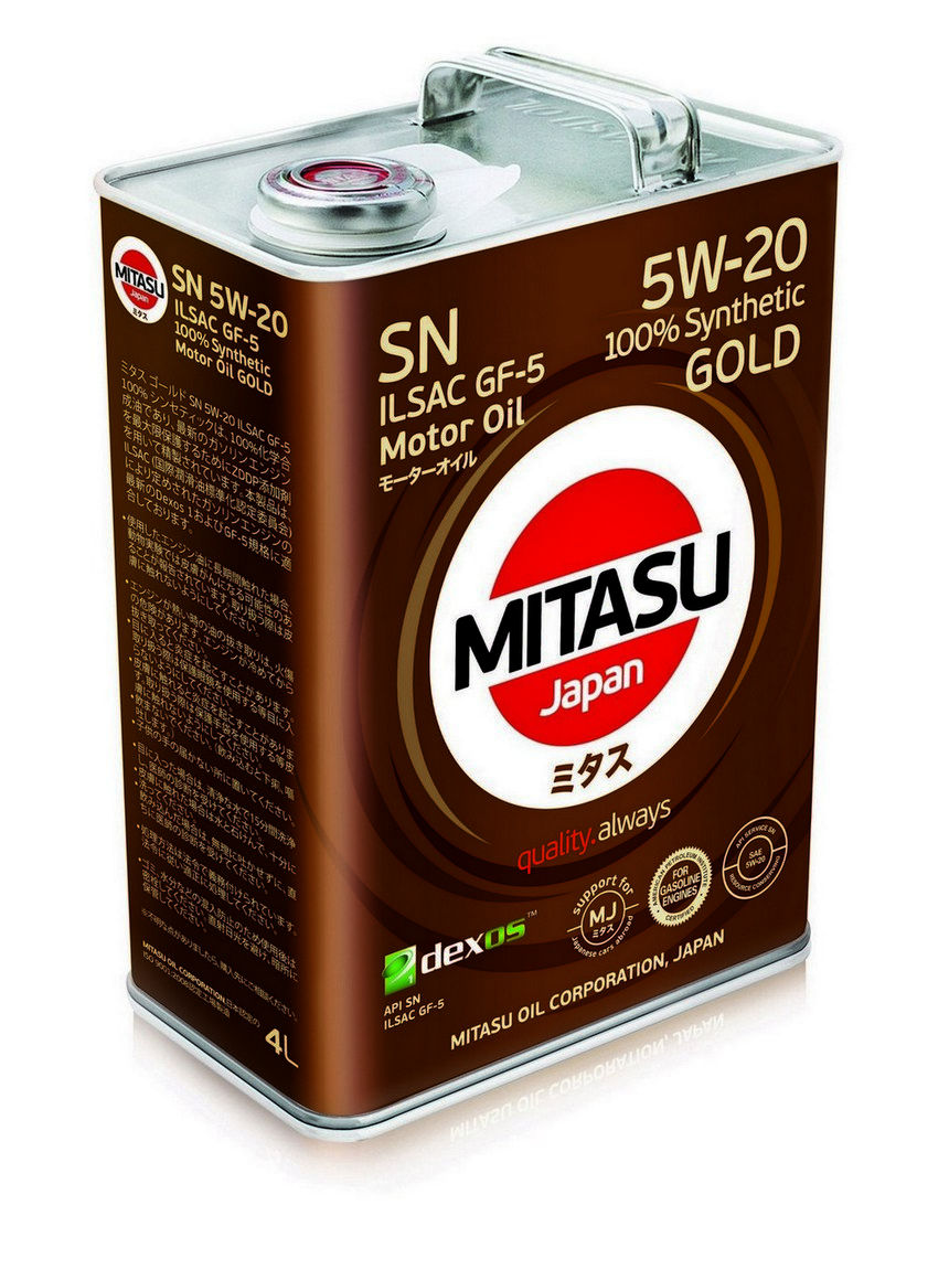 5W20 SN MITASU GOLD 4л синтетическое от магазина Лубриком