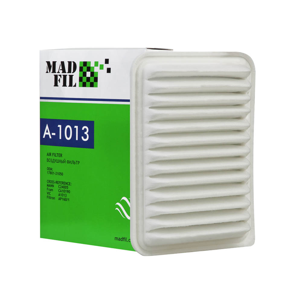 A-1013 Фильтр воздушный (17801-21050) MADFIL от магазина Лубриком