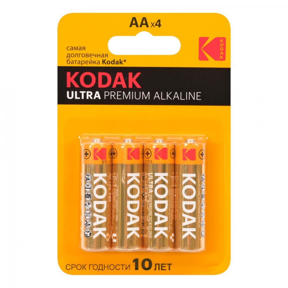 Батарейки Kodak LR03-4BL ULTRA PREMIUM Alkaline AAA-4шт. от магазина Лубриком