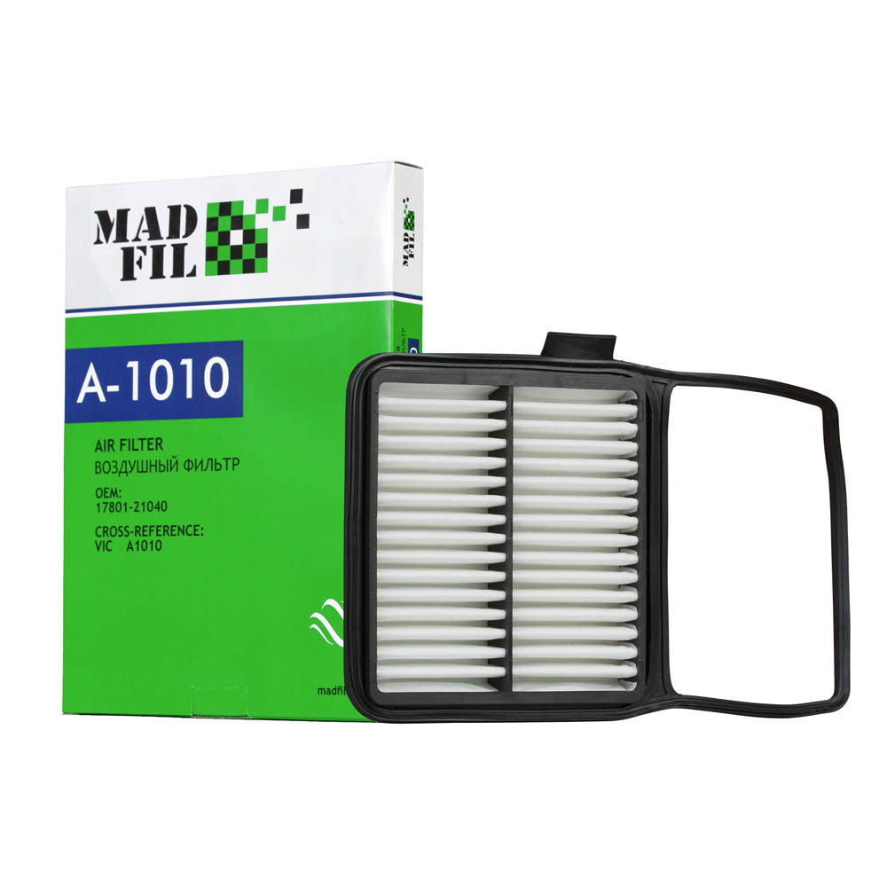 A-1010 Фильтр воздушный (17801-21040) MADFIL от магазина Лубриком