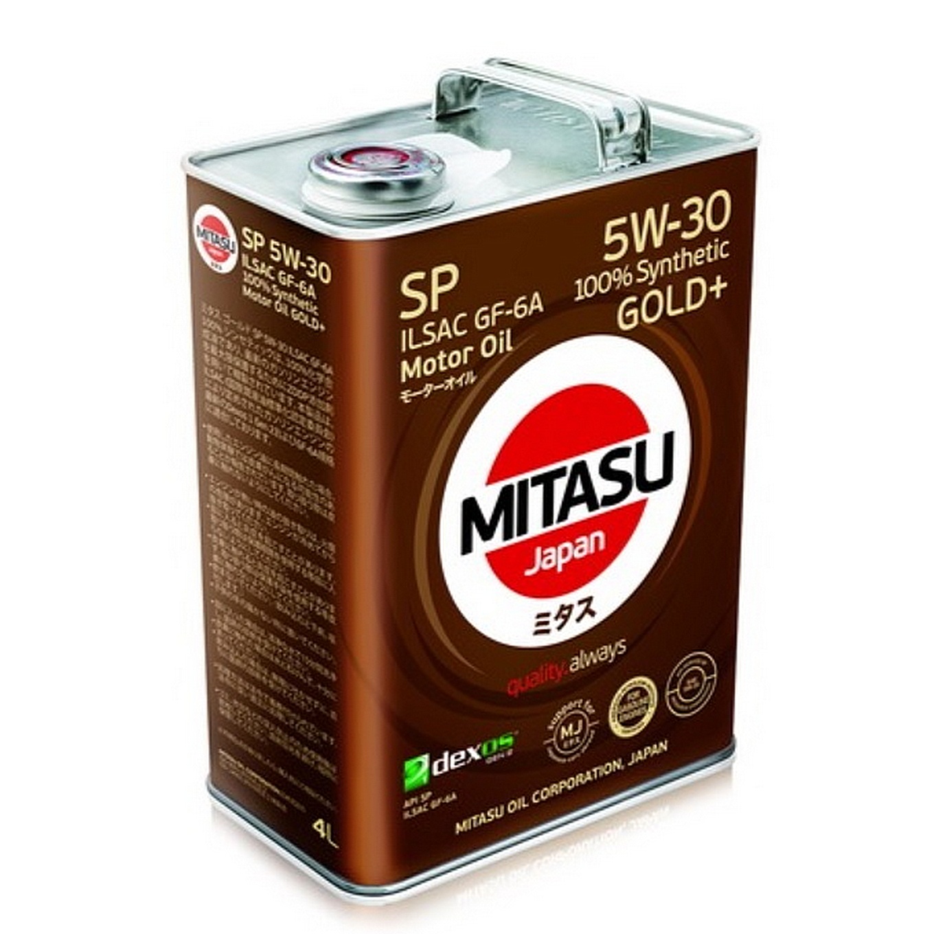 5W30 SP MITASU GOLD Plus 4л синтетическое от магазина Лубриком