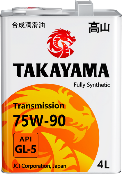 75W90 GL-5 TAKAYAMA Transmission 4л (металл) синтетическое от магазина Лубриком