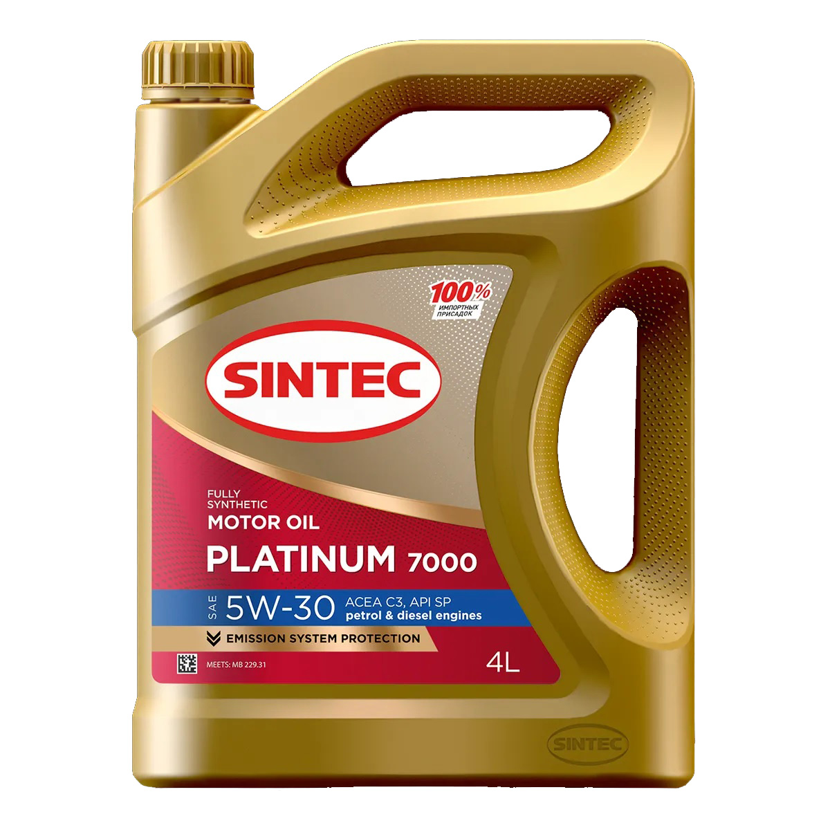 5W30 SP C3 SINTEC PLATINUM 7000 4л синтетическое от магазина Лубриком