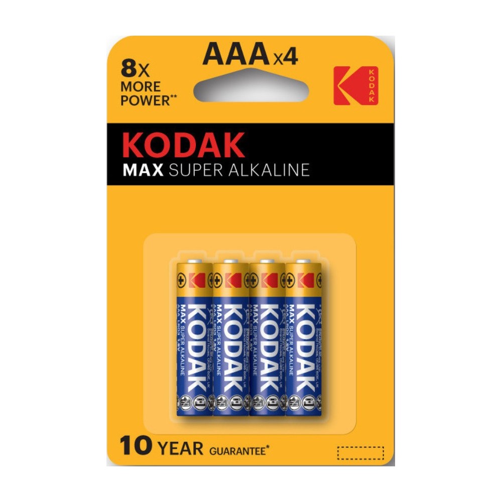 Батарейки Kodak LR03-4BL MAX SUPER Alkaline AAA-4шт. от магазина Лубриком