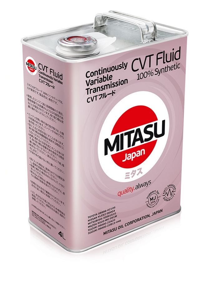 MITASU CVT FLUID 4л синтетическая от магазина Лубриком