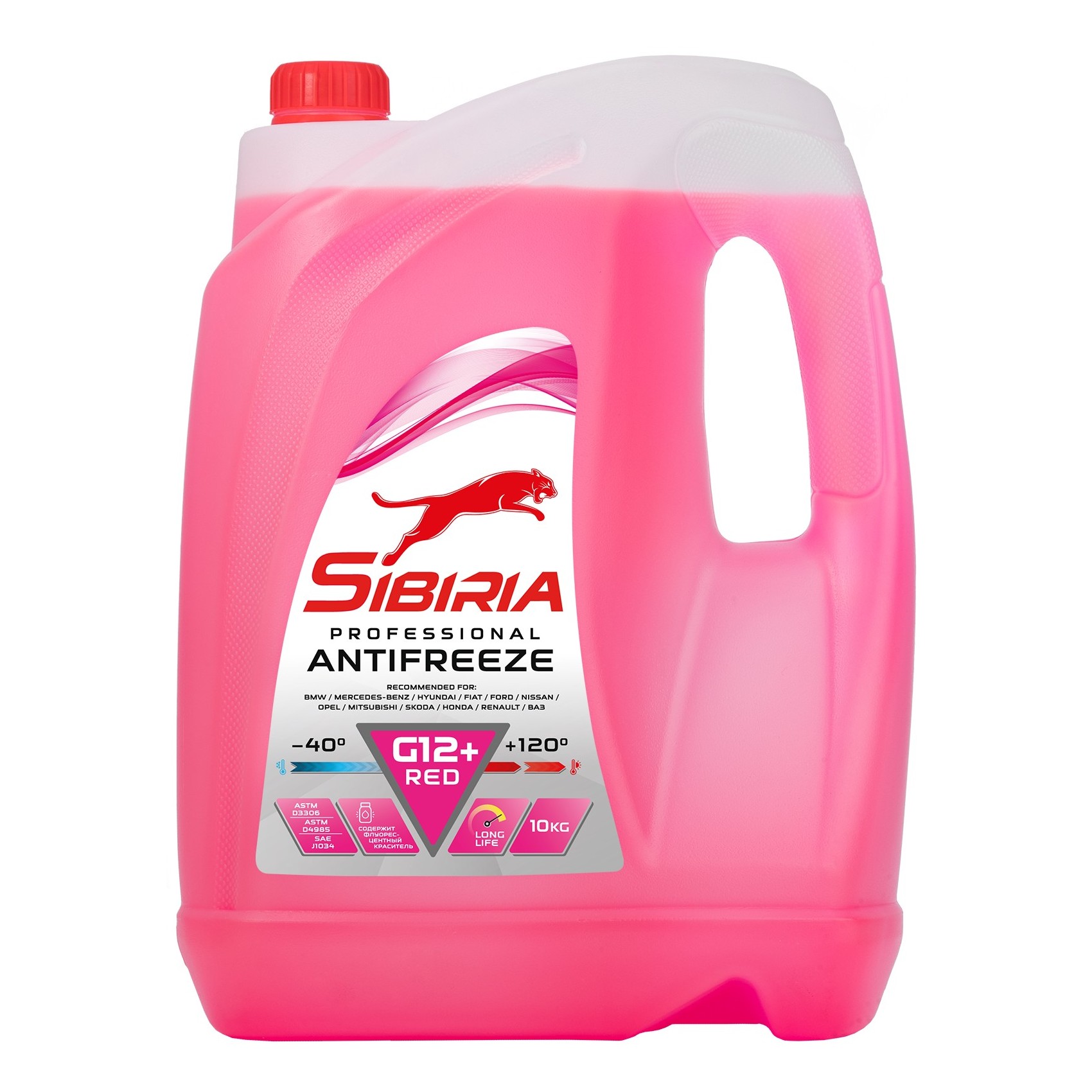 Антифриз SIBIRIA ANTIFREEZE G12+ red -40 10кг от магазина Лубриком