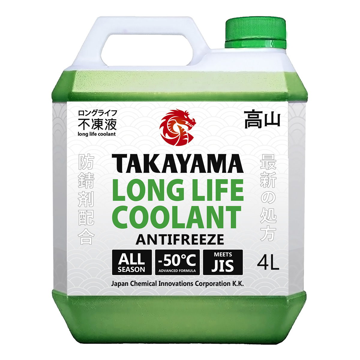 Антифриз TAKAYAMA Long Life Coolant Green (-50) 4л от магазина Лубриком