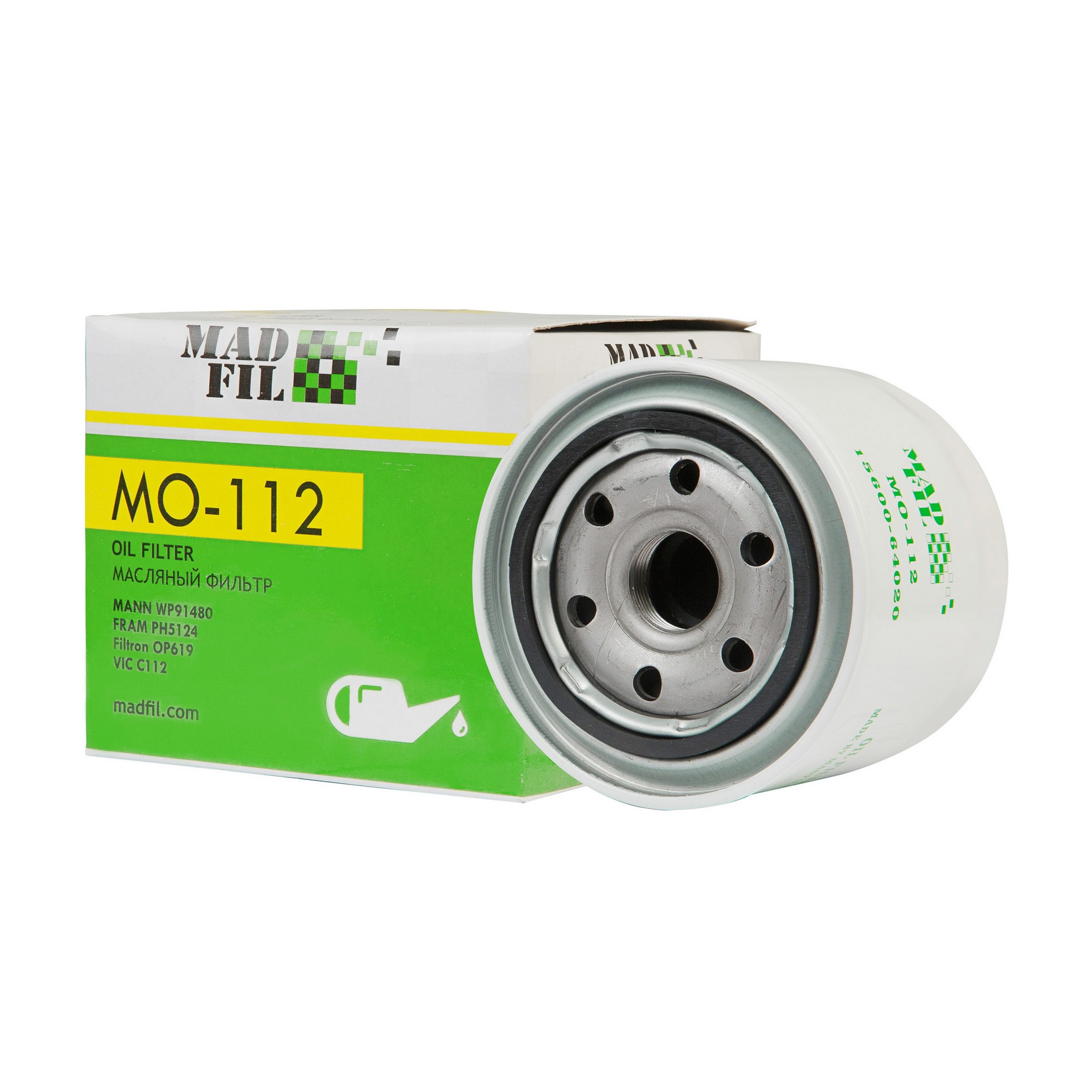 MO-112/C-112 Фильтр масляный (15600-64020) MADFIL от магазина Лубриком