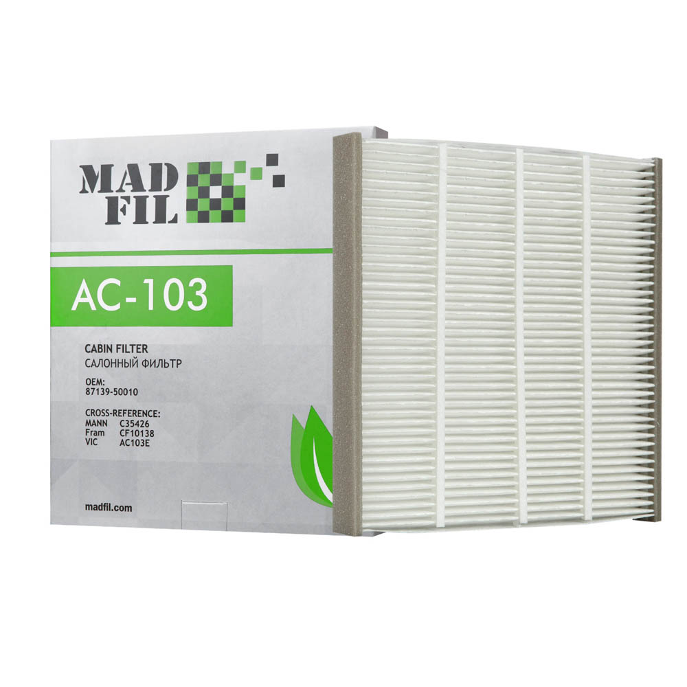 AC-103 Салонный фильтр (87139-50010) MADFIL от магазина Лубриком