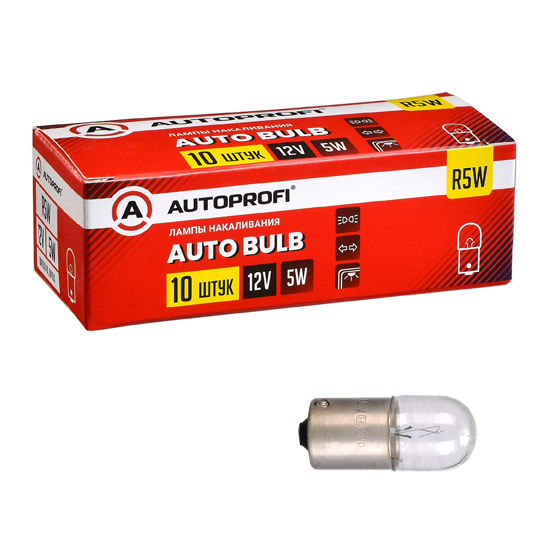 Лампы автомобильные накаливания R5W, 12V, 5W, (BA15s) от магазина Лубриком