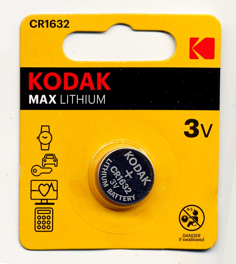 Батарейки Kodak CR1632-1BL MAX Lithium 1шт. от магазина Лубриком