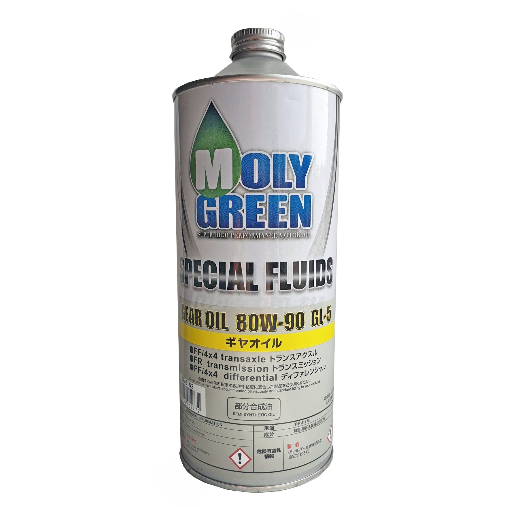 80W90 GL-5 MOLYGREEN GEAR OIL 1л от магазина Лубриком