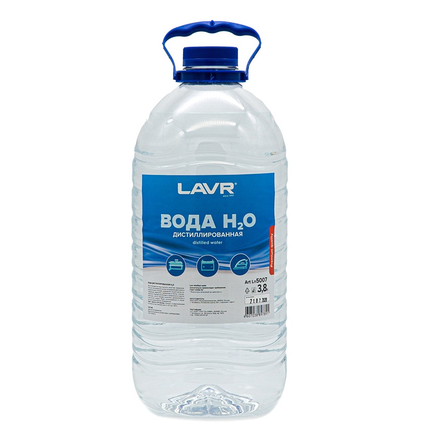 5007 Вода дистиллированная LAVR 3,8л от магазина Лубриком