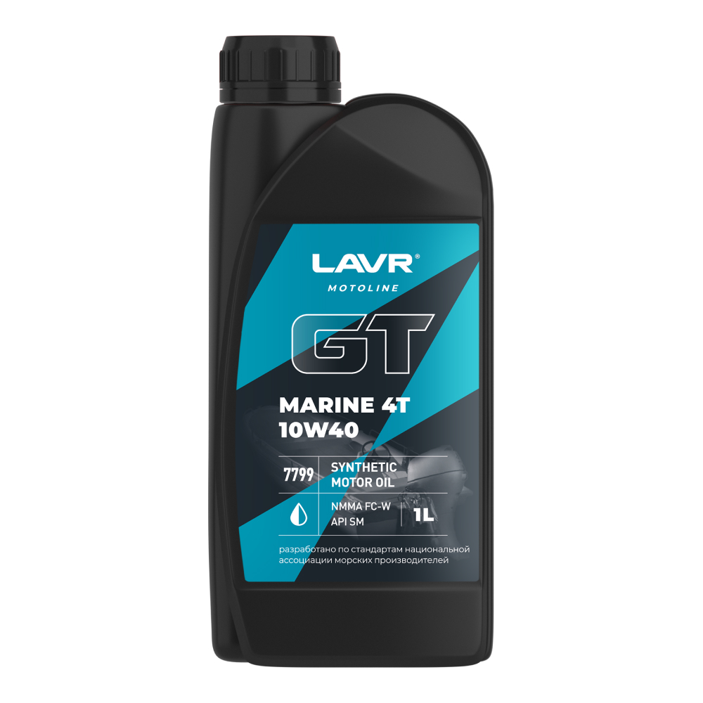 10W40 SM/FC-W LAVR MOTOLINE GT MARINE 4Т 1л от магазина Лубриком