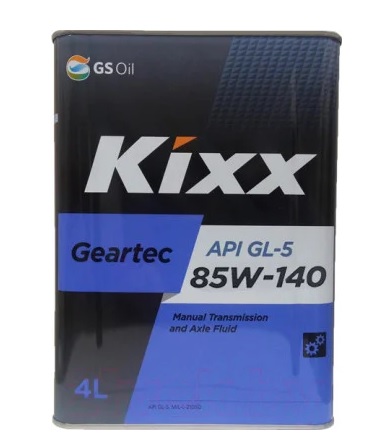85W140 GL-5 KIXX GEARTEC 4л от магазина Лубриком