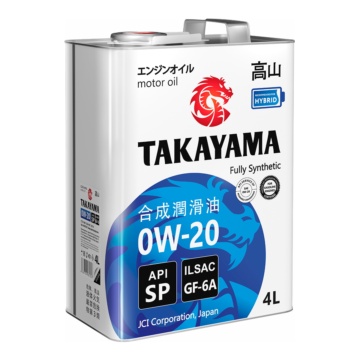 0W20 SP/GF-6A TAKAYAMA 4л синтетическое от магазина Лубриком