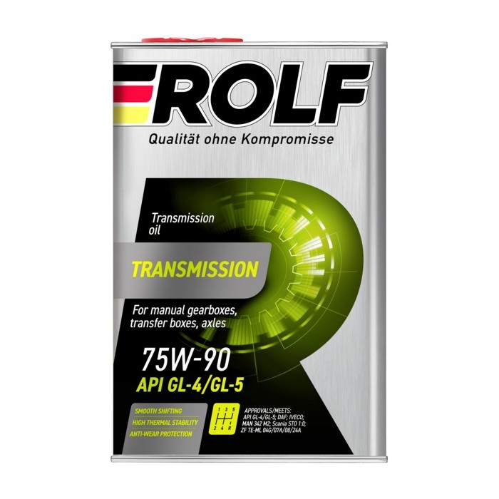 75W90 GL-4/5 ROLF TRANSMISSION 4л (металл) синтетическое от магазина Лубриком