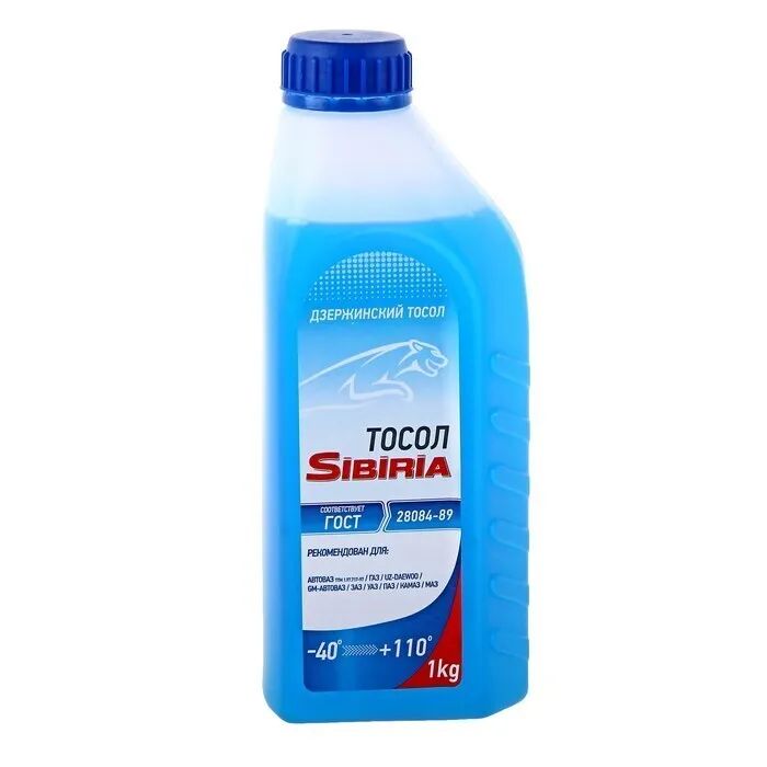 Тосол SIBIRIA голубой -40 1кг от магазина Лубриком