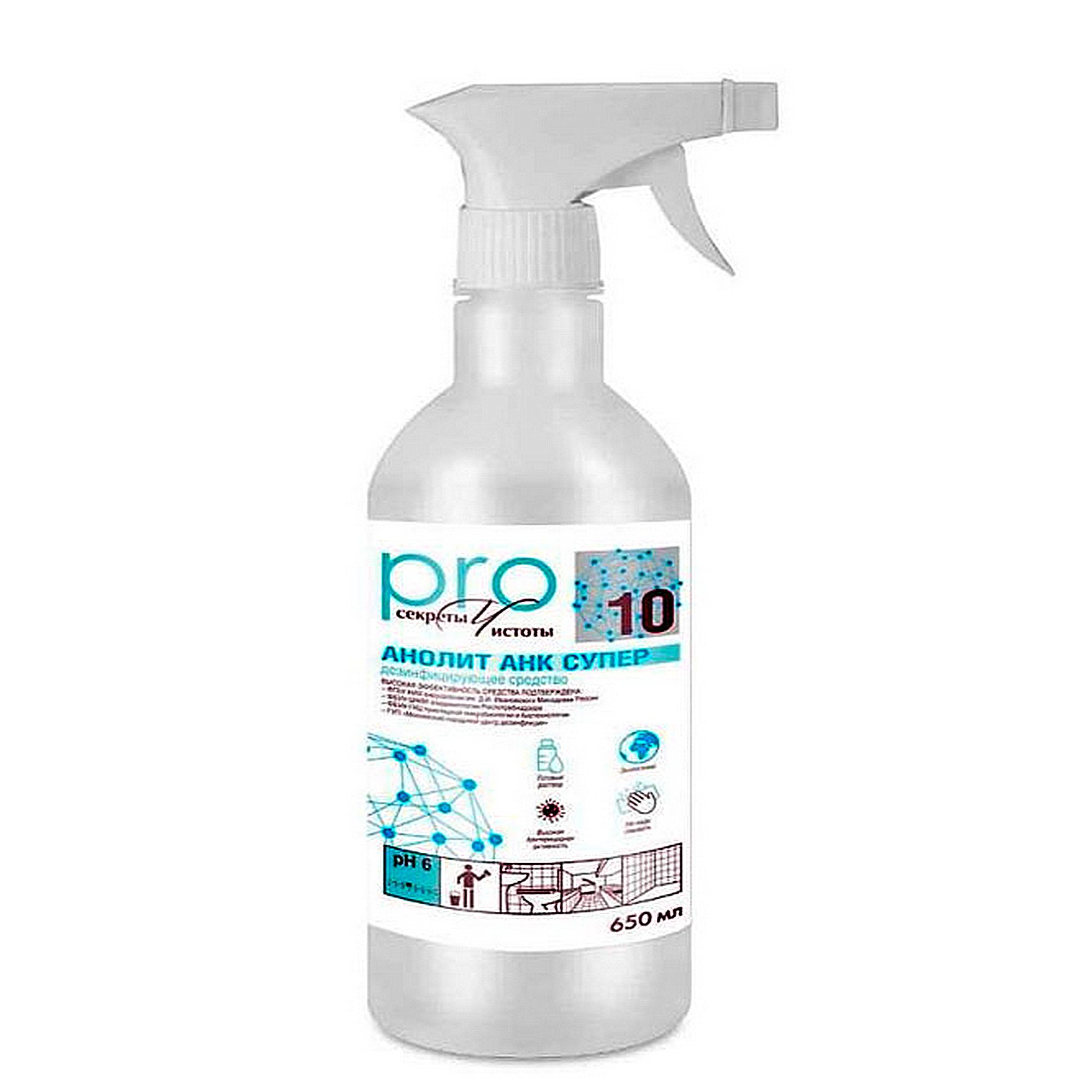 Дезинфицирующее средство АНОЛИТ АНК СУПЕР 0,65л с триггером от магазина Лубриком