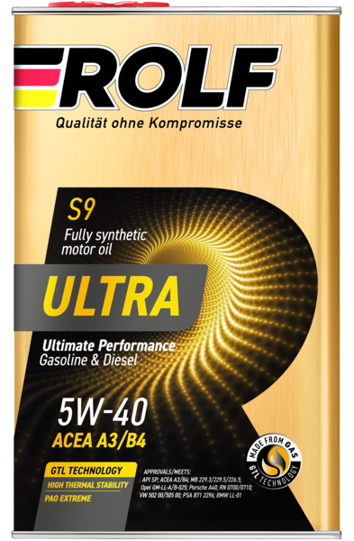 5W40 A3/B4 SP ROLF ULTRA 1л (металл) синтетическое от магазина Лубриком