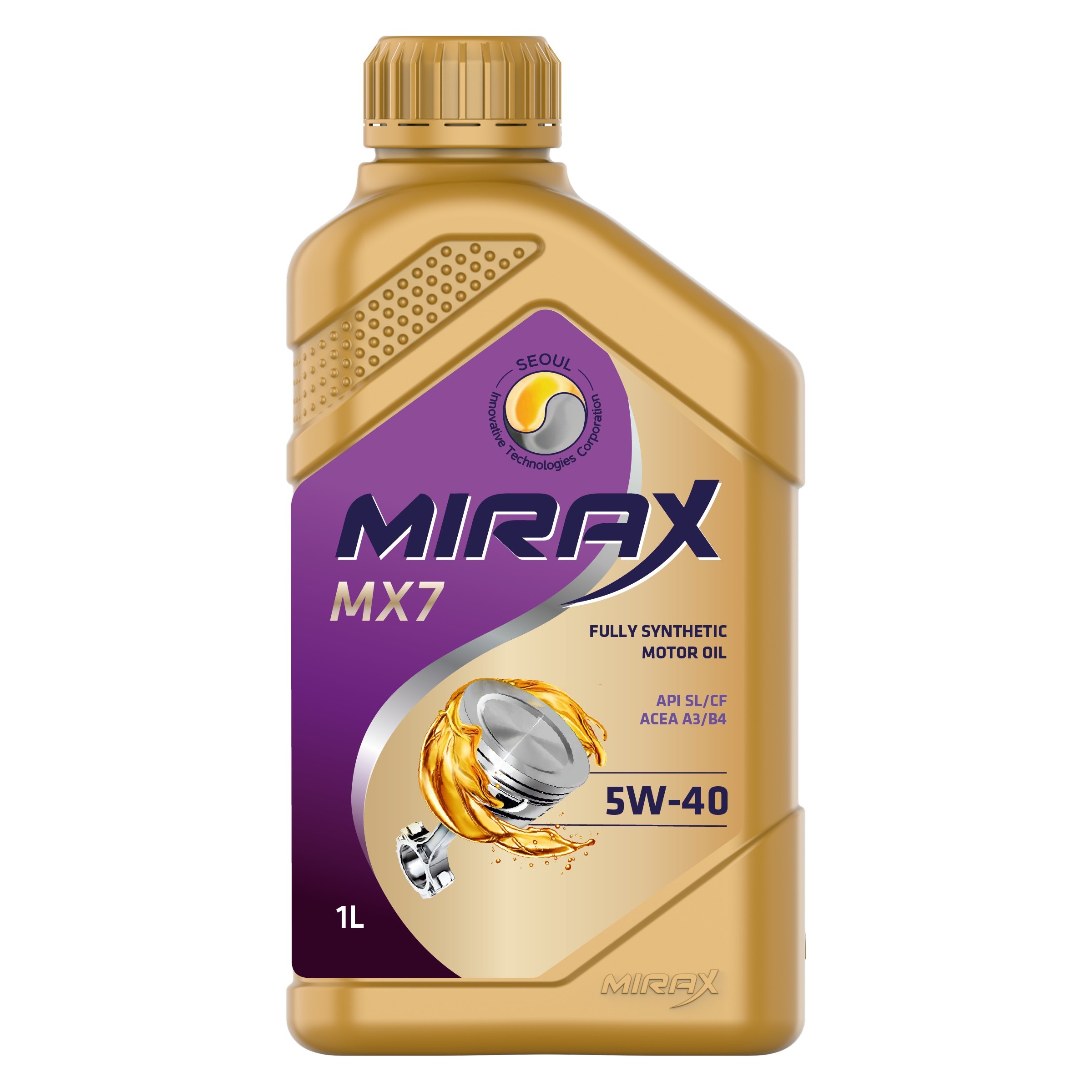 5W40 A3/B4 SL/CF MIRAX MX7 1л синтетическое от магазина Лубриком