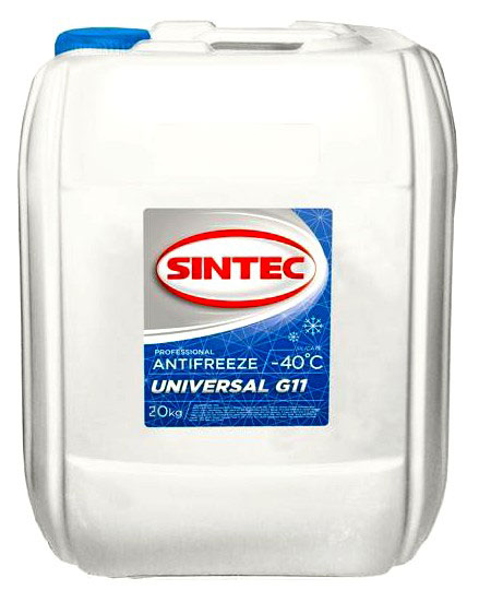 Антифриз Sintec Антифриз Universal G11 20кг синий от магазина Лубриком