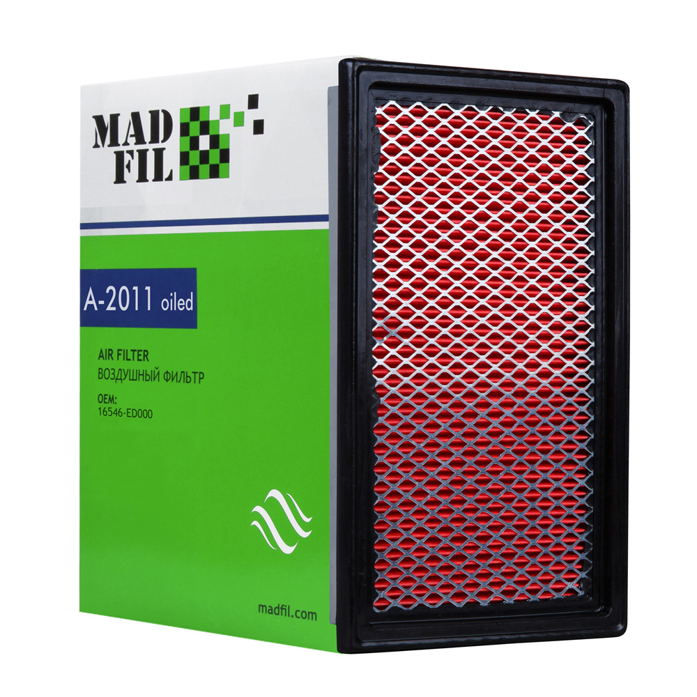 A-2011 Фильтр воздушный (16546-ED000) пропитанный MADFIL от магазина Лубриком