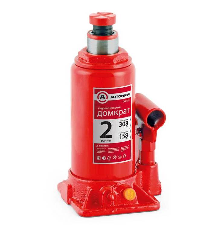 02K-DG Домкрат гидравл.бутылочный в кейсе 2т. от магазина Лубриком