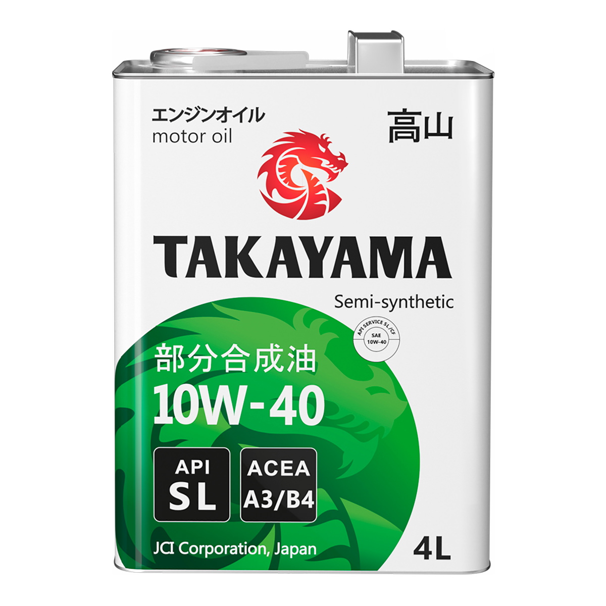 10W40 SL A3/B4 TAKAYAMA 4л п/синтетическое от магазина Лубриком