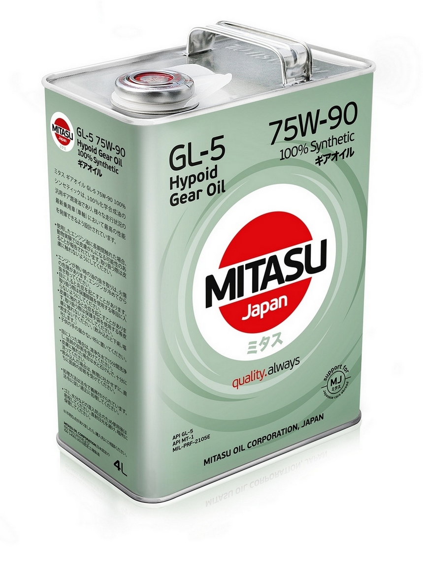 75W90 GL-5 MITASU GEAR OIL 4л синтетическое от магазина Лубриком