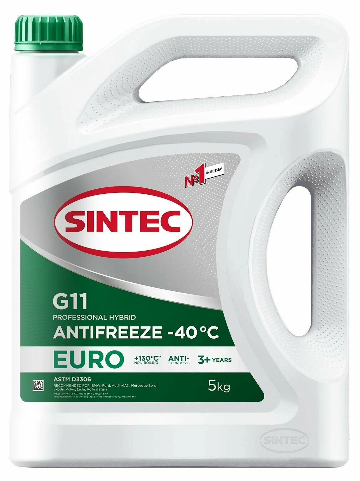 Антифриз Sintec ANTIFREEZE OEM Japan&Korea P-OAT green -40 1кг от магазина Лубриком