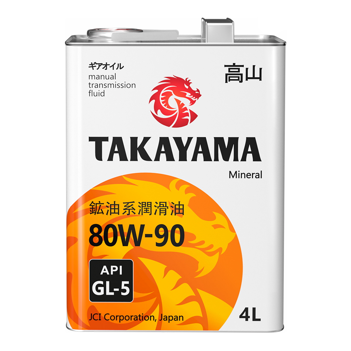 80W90 GL-5 TAKAYAMA Transmission 4л (металл) минеральное от магазина Лубриком