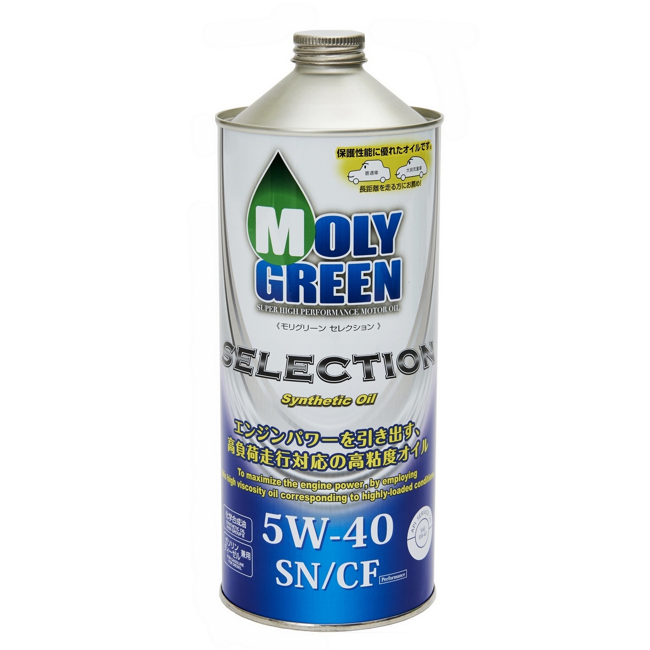 5W40 SN/CF MOLYGREEN SELECTION 1л синтетическое от магазина Лубриком