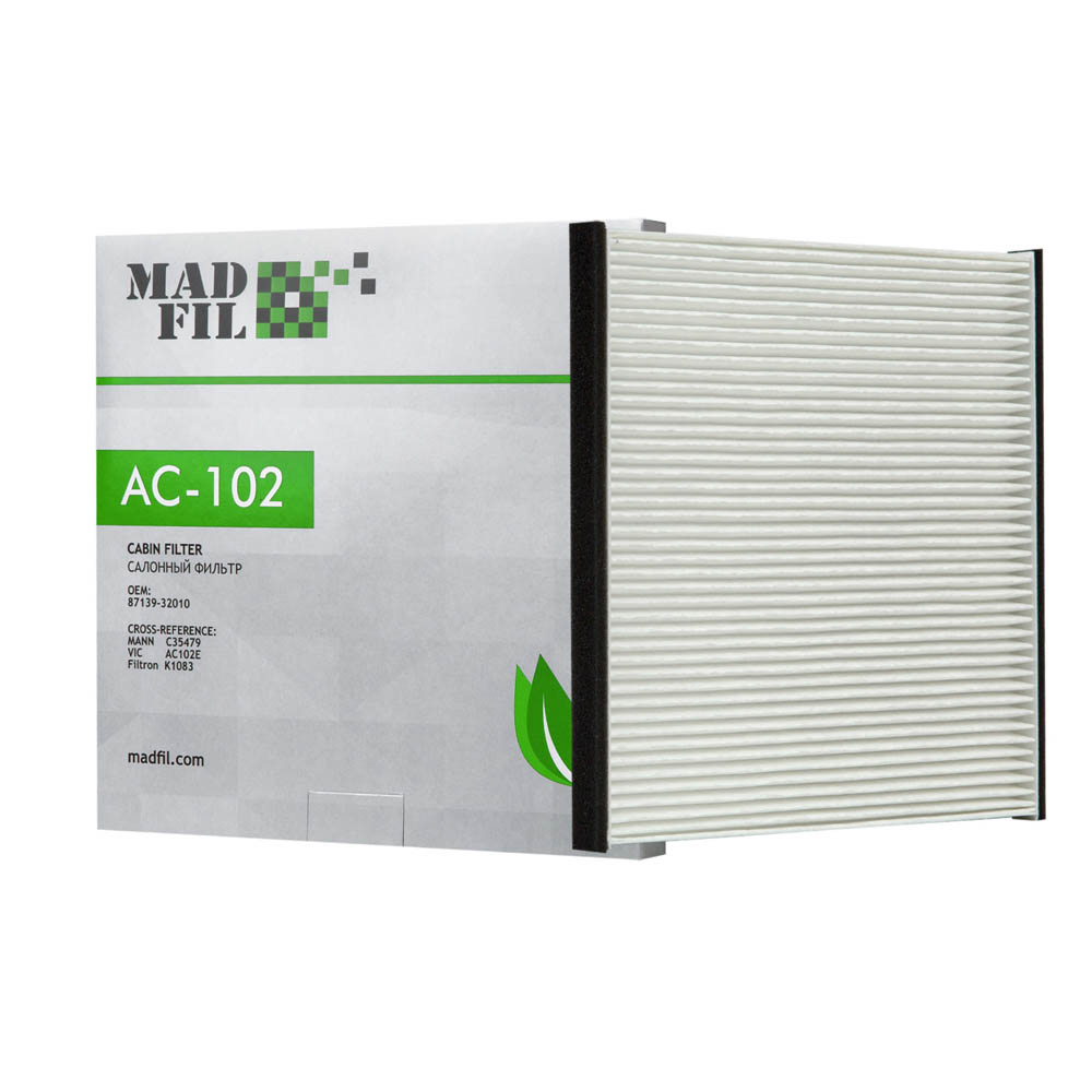 AC-102 Салонный фильтр (87139-32010) MADFIL от магазина Лубриком