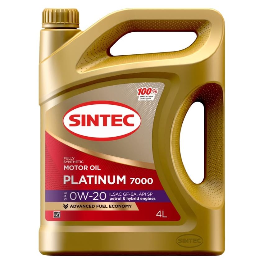 0W20 SP/GF-6A SINTEC PLATINUM 7000 4л синтетическое от магазина Лубриком