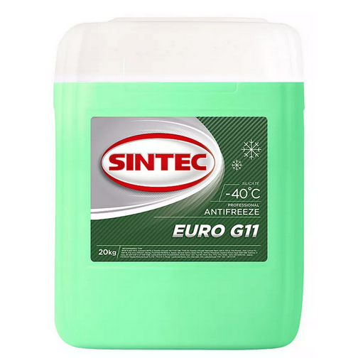 Антифриз Sintec ANTIFREEZE Euro G11 green -40 20кг от магазина Лубриком