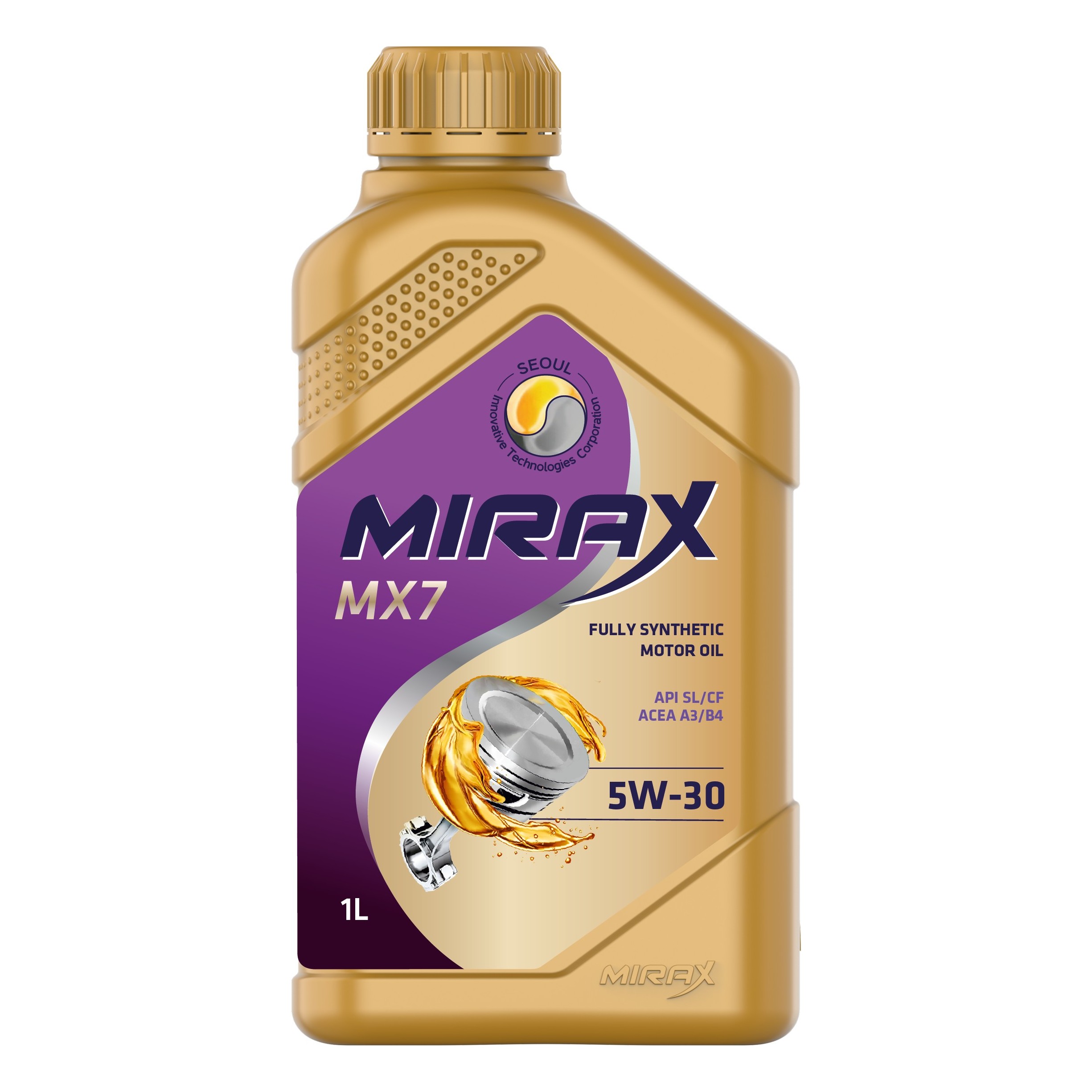 5W30 A3/B4 SL/CF MIRAX MX7 1л синтетическое от магазина Лубриком