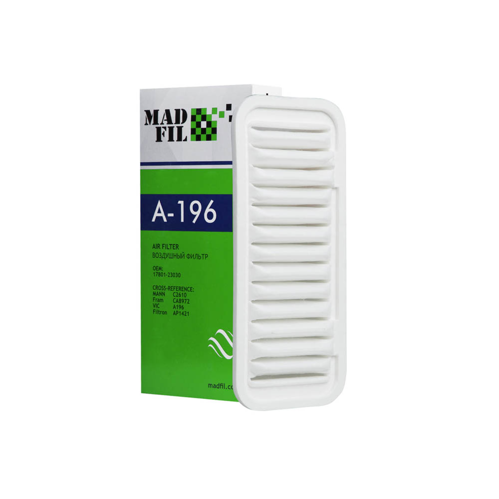 A-196 Фильтр воздушный (17801-23030) MADFIL от магазина Лубриком