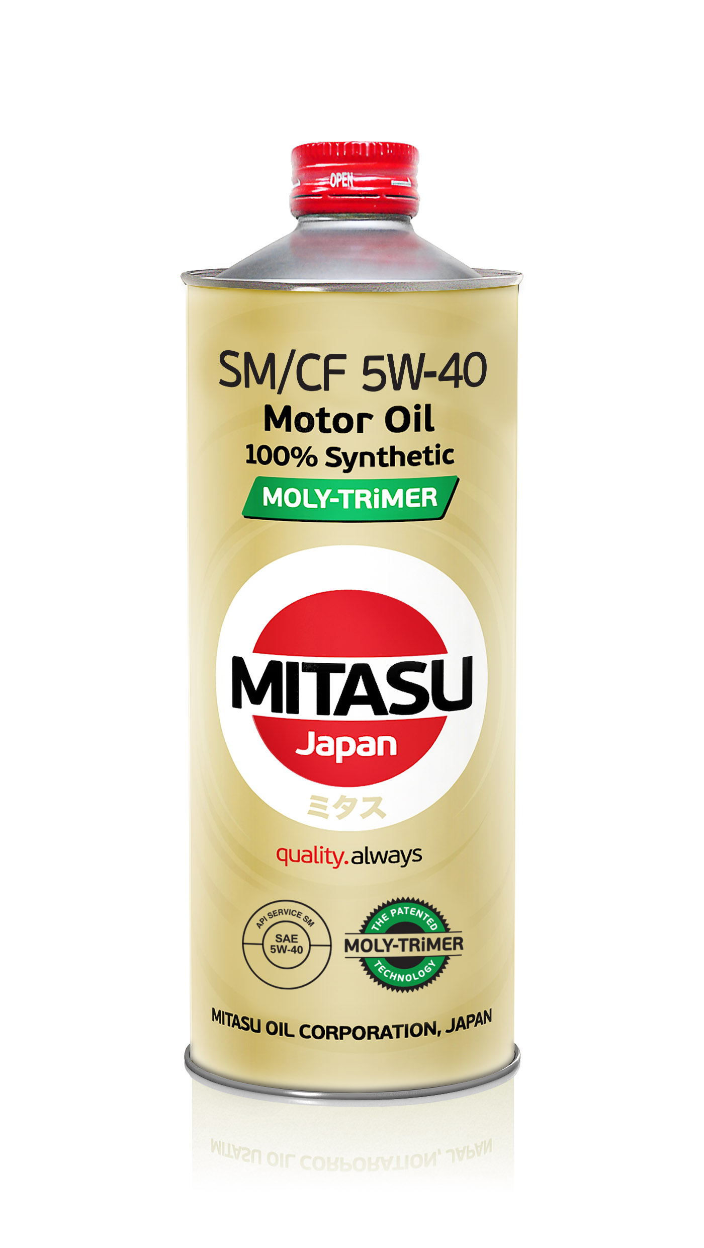 5W40 SM/CF MITASU MOLY-TRIMER 1л синтетическое от магазина Лубриком
