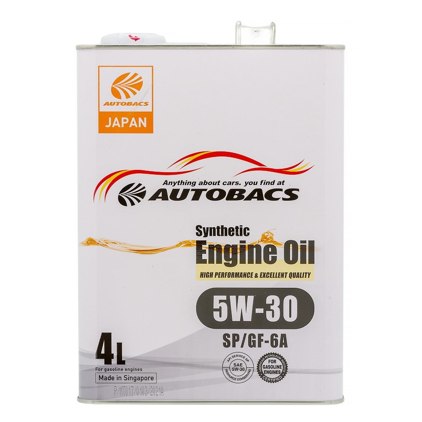 5W30 SP/GF-6A AUTOBACS ENGINE OIL SYNTHETIC 4л Сингапур от магазина Лубриком