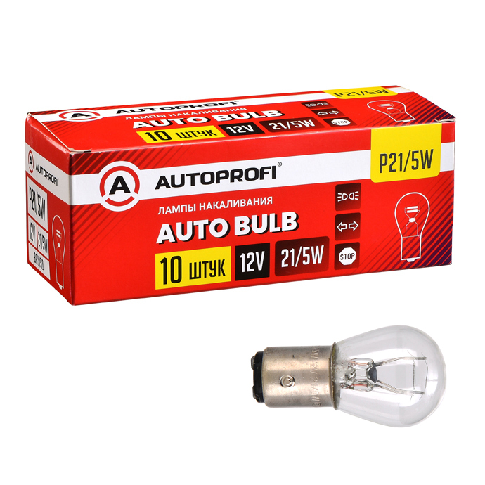Лампы автомобильные накаливания P21/5W, 12V, 21/5W, (BAY15d) от магазина Лубриком