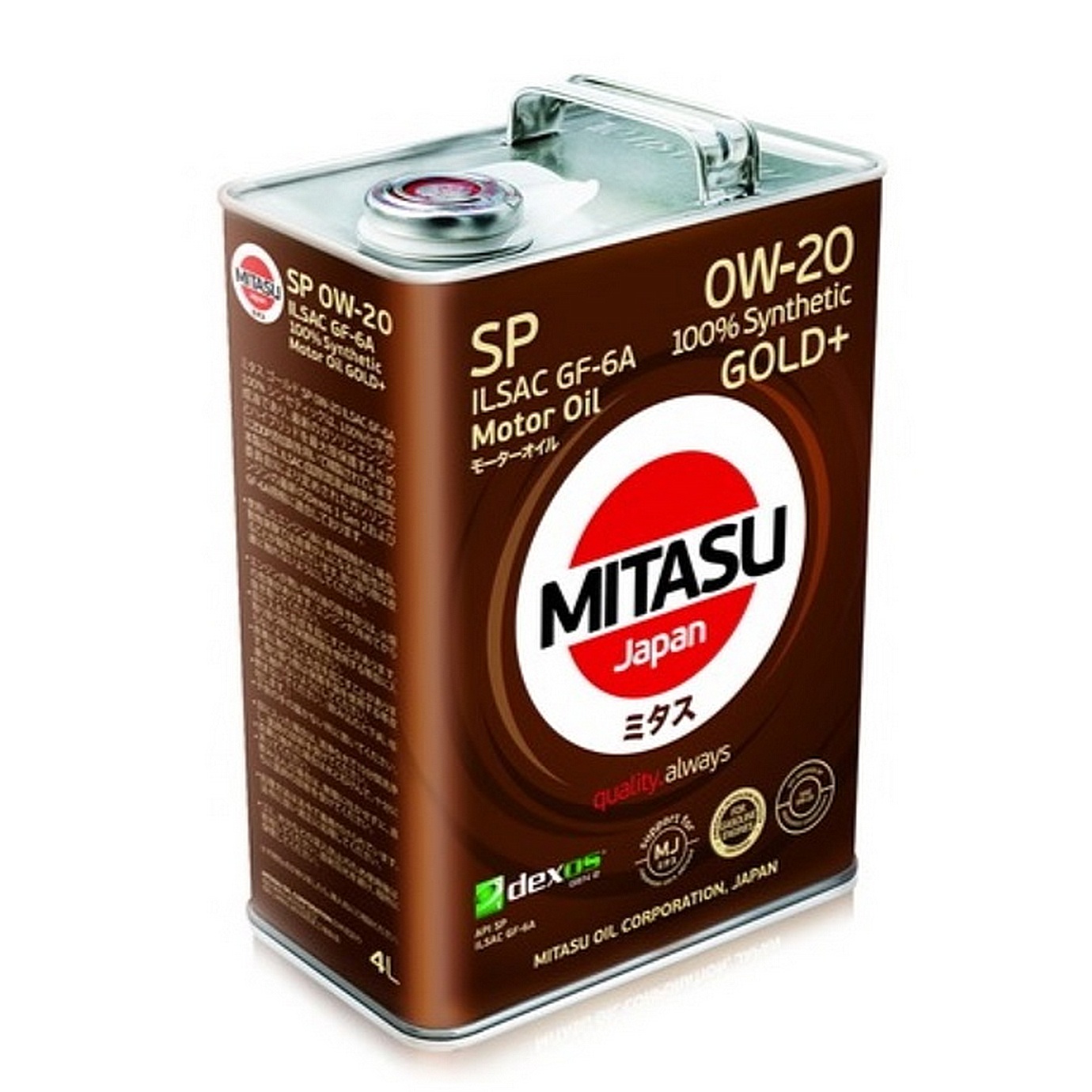 0W20 SP MITASU GOLD Plus 4л синтетическое от магазина Лубриком