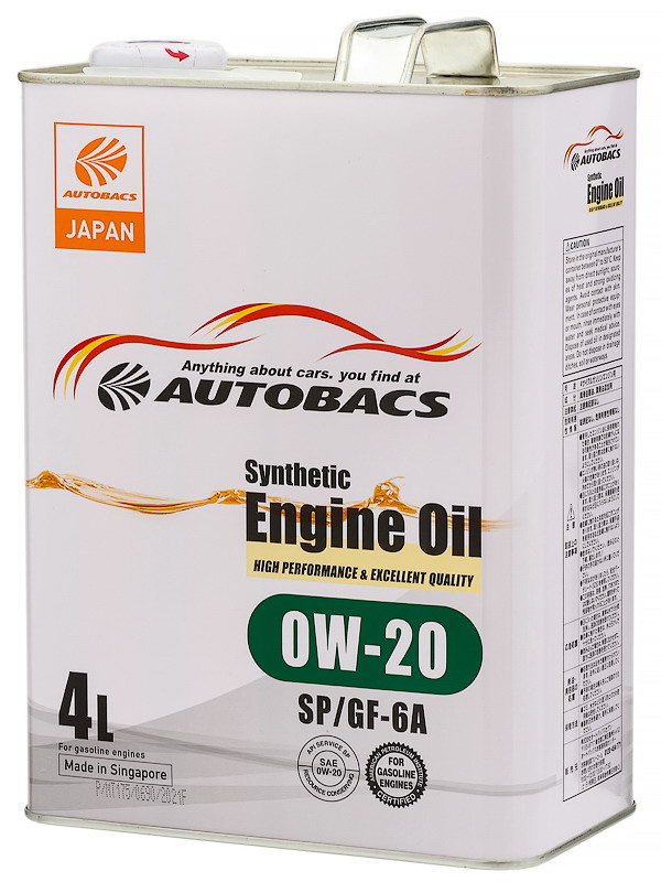 0W20 SP/GF-6A AUTOBACS ENGINE OIL SYNTHETIC 4л Сингапур от магазина Лубриком