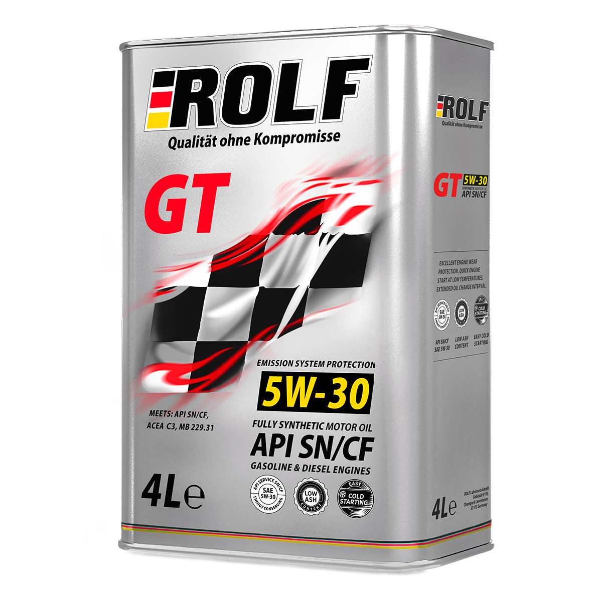 5W30 C3 SN/CF ROLF GT 4л (металл) синтетическое от магазина Лубриком