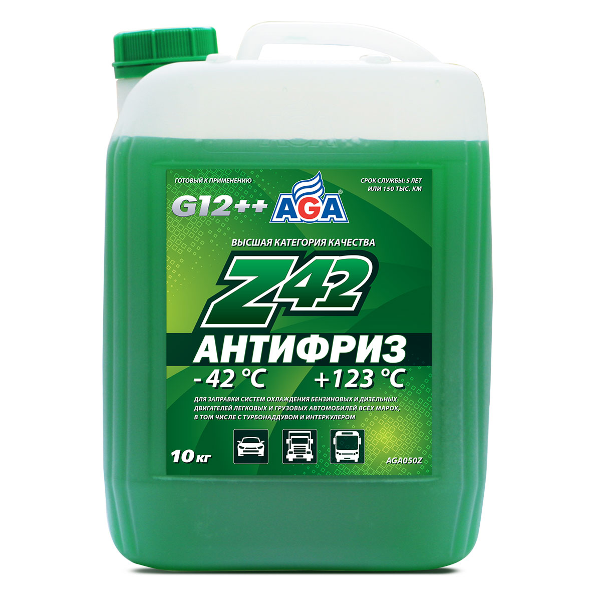 050ZAGA Антифриз Z42 10кг зеленый (-42С) G12++ от магазина Лубриком