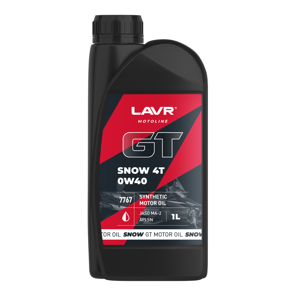 0W40 SN/MA-2 LAVR MOTOLINE GT SNOW 4T 1л от магазина Лубриком