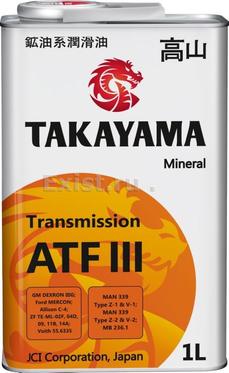 TAKAYAMA Transmission ATF III 1л (металл) от магазина Лубриком