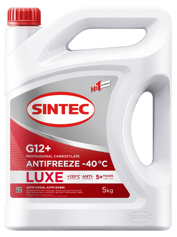 Антифриз Sintec ANTIFREEZE LUXE G12+ red -40 5кг от магазина Лубриком
